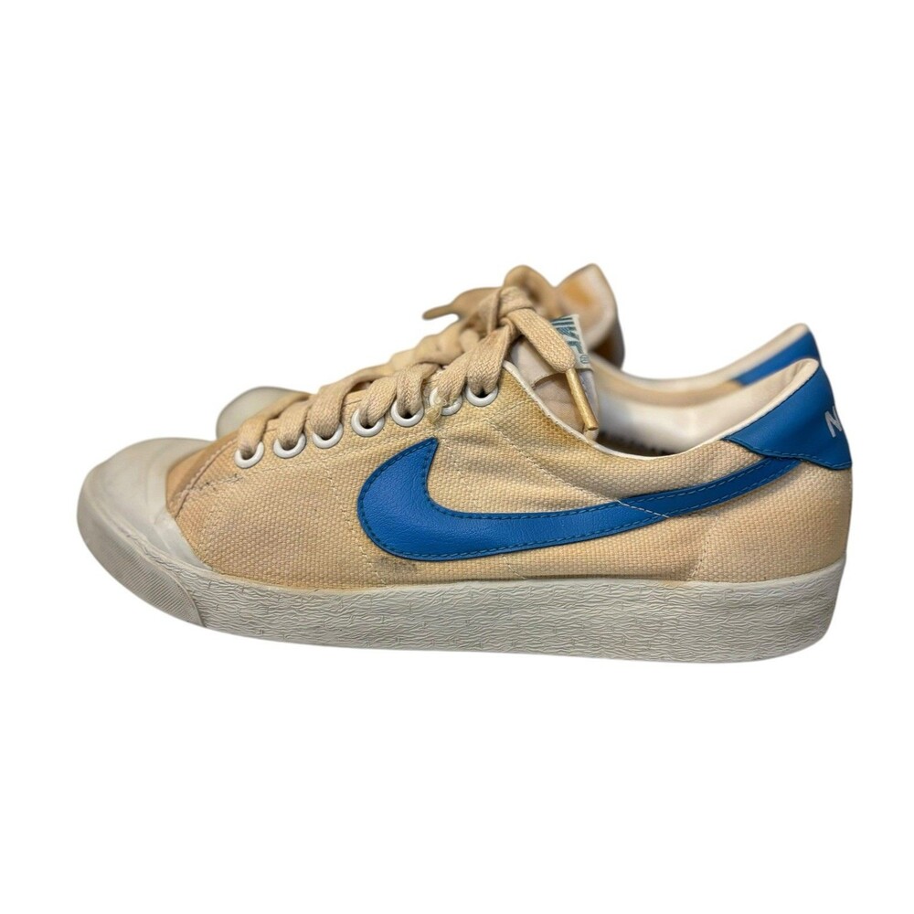 Vintage 1970s 1980s Nike All Court Blazer Low Canvas Sneakers Size 7.5 RARE